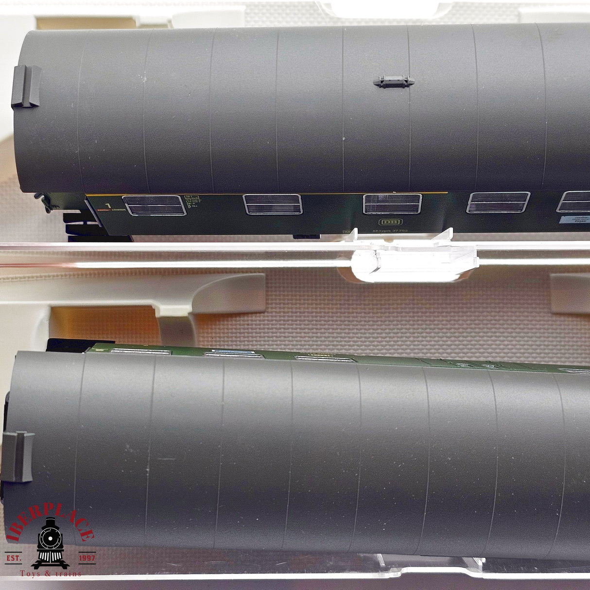 ♻️ 2da mano -  DC Fleischmann 4x vagones pasajeros y equipajes clases 1-2 H0 escala 1:87 E12