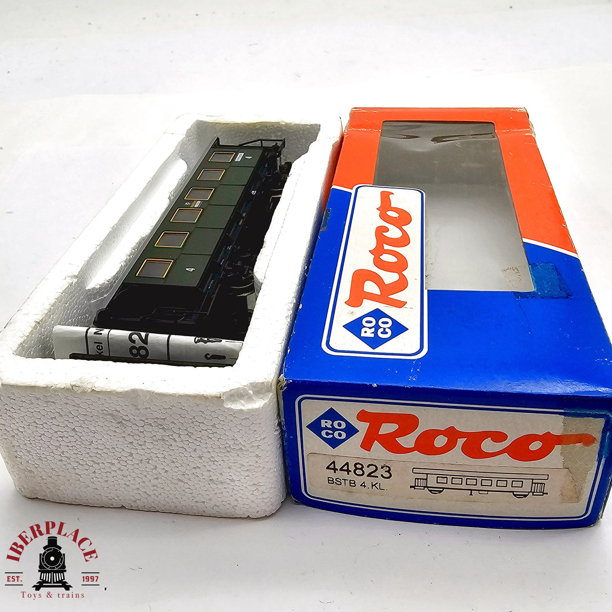 ♻️ 2da mano - DC Roco 44823 vagón pasajeros BSTB Clase 4 H0 escala 1:87 E12