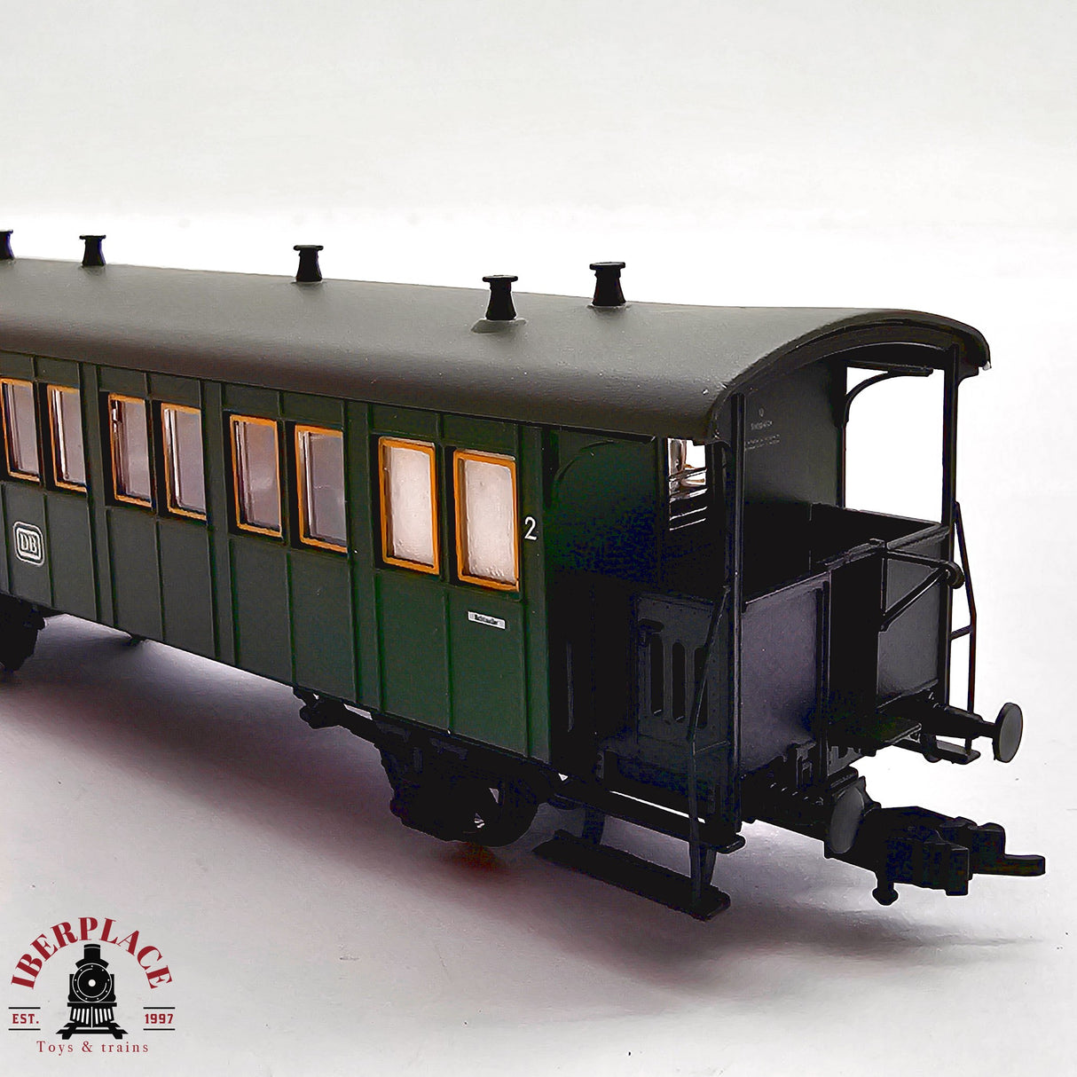 ♻️ 2da mano -  DC Roco 44826 vagón pasajeros DB clase 2 H0 escala 1:87 E12