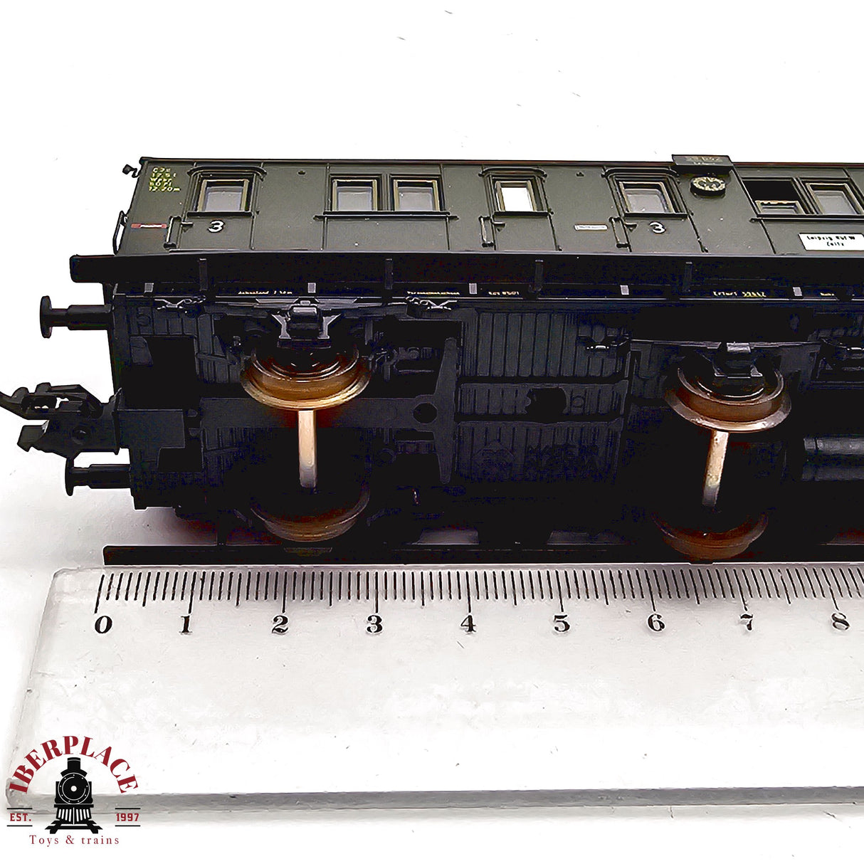 ♻️ 2da mano -  DC Roco 44527 vagón pasajeros DRG clase 3 H0 escala 1:87 E12