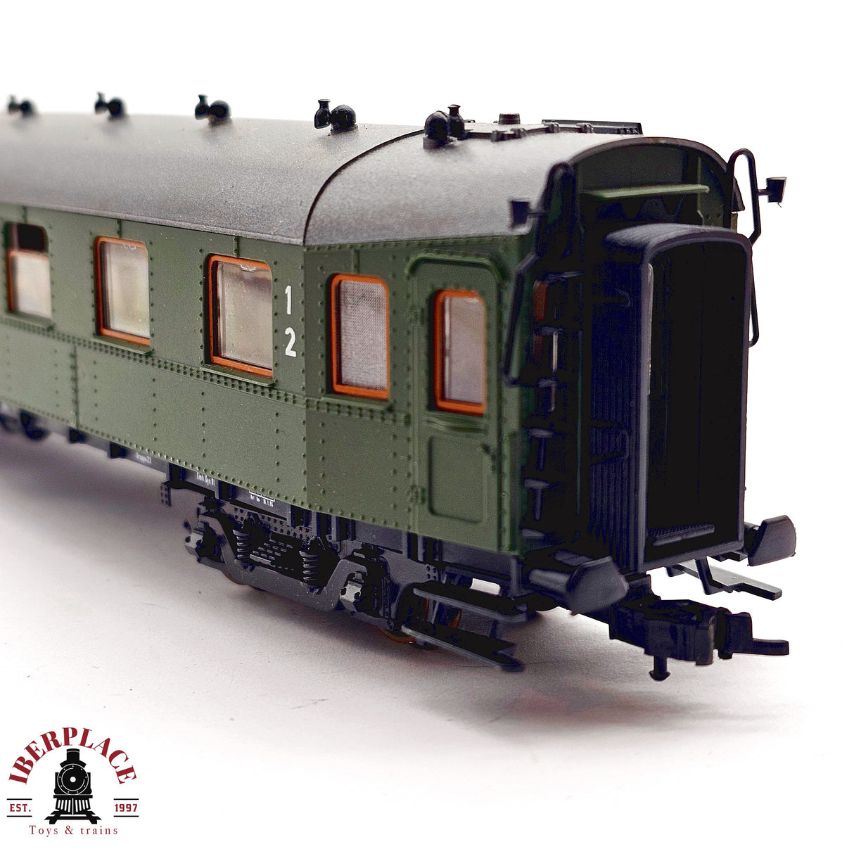 ♻️ 2da mano -  DC Roco 4291S vagón pasajeros DB clase 1 H0 escala 1:87 E12