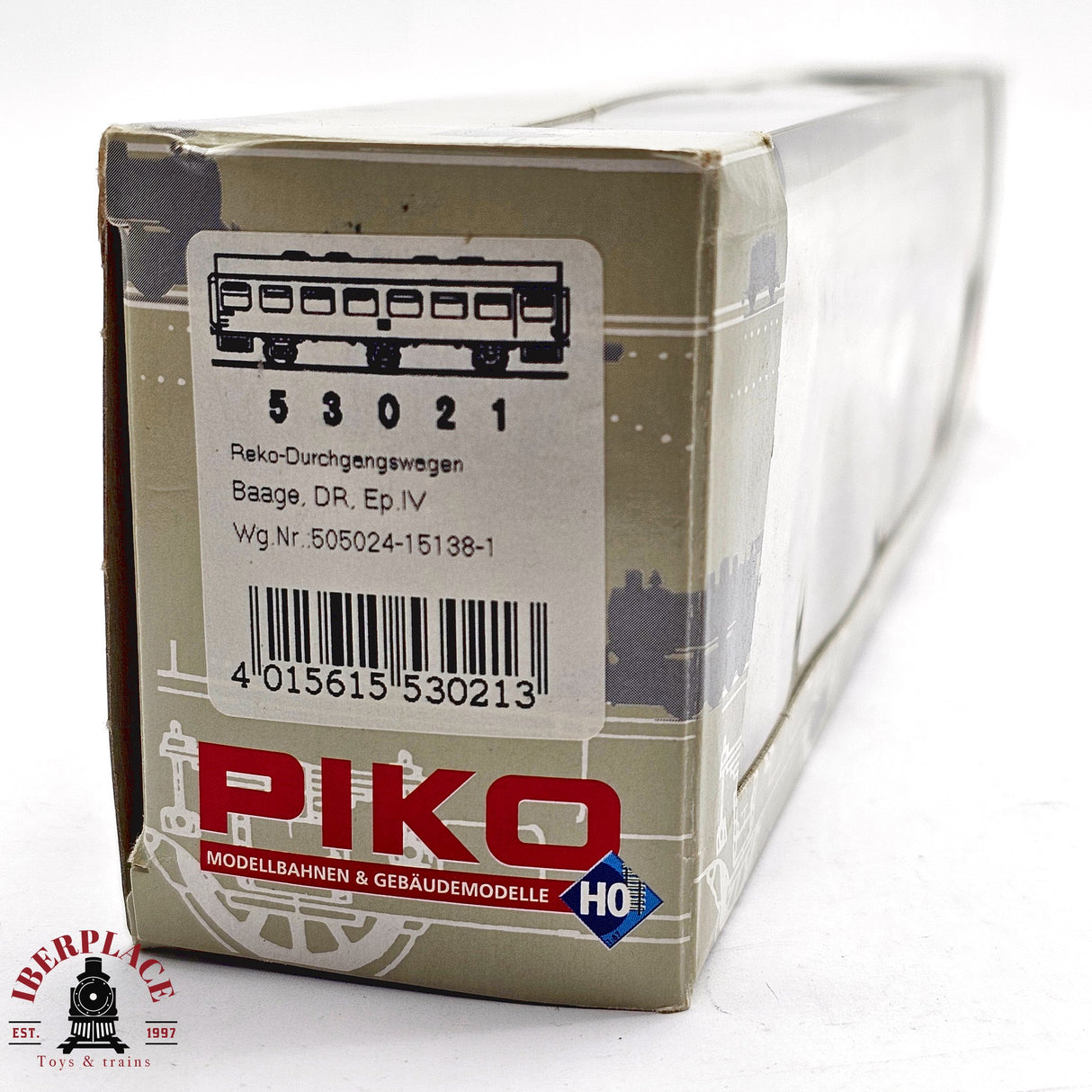 ♻️ 2da mano -  DC PIKO 53021 vagón pasajeros DR Ep IV  H0 escala 1:87 E12