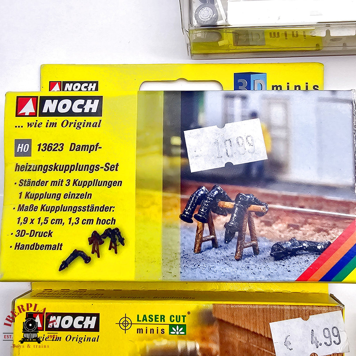 ♻️ 2da mano - 7x Noch lote mixto figuras y plantas ortigas diente de leon H0 escala 1:87 E12