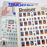 ♻️ 2da mano -  Preiser Heki señales de transito postales de calles H0 escala 1:87 E12