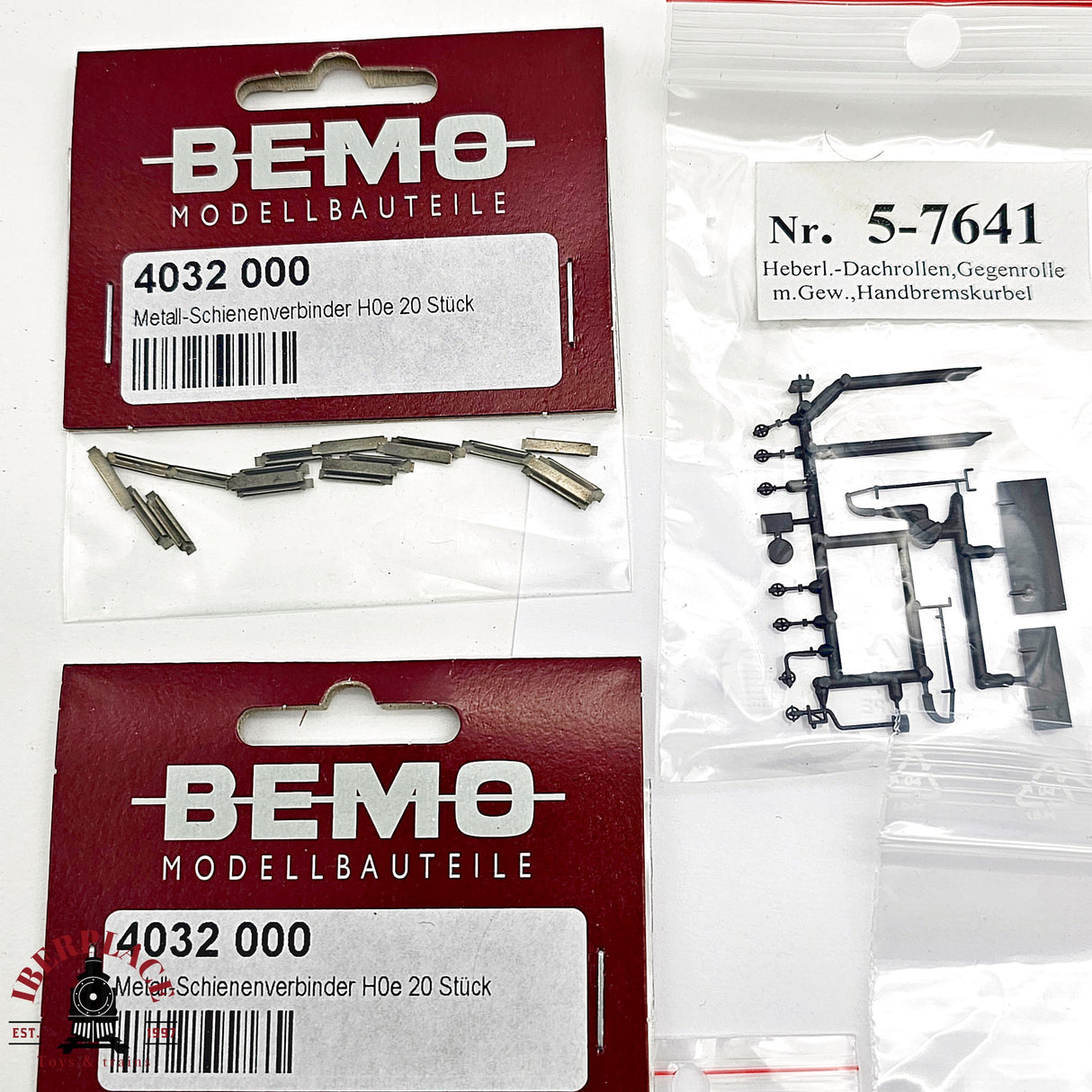 ♻️ 2da mano -  BEMO Lote de repuestos para via estrecha H0 escala 1:87 E12