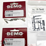 ♻️ 2da mano -  BEMO Lote de repuestos para via estrecha H0 escala 1:87 E12