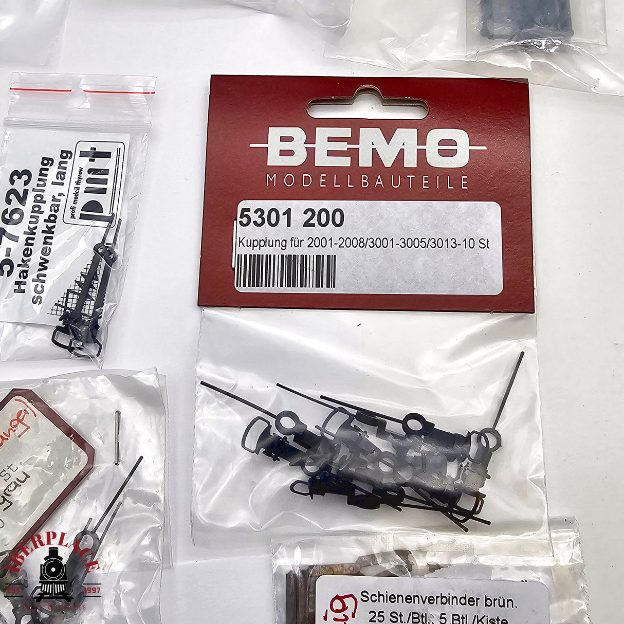 ♻️ 2da mano -  BEMO Lote de repuestos para via estrecha H0 escala 1:87 E12