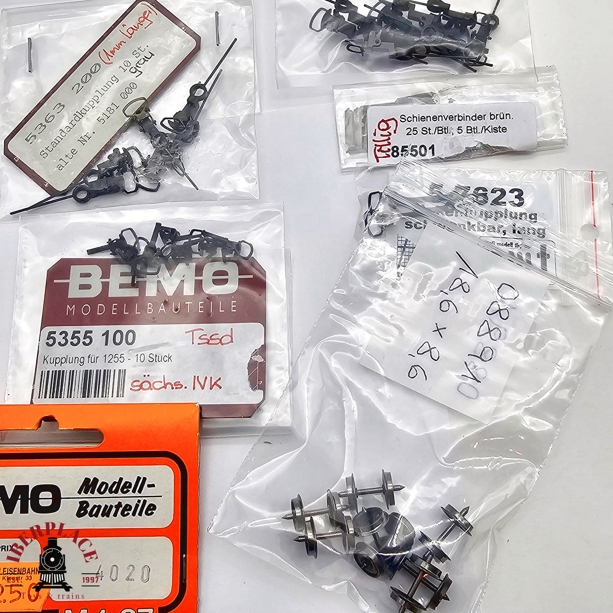 ♻️ 2da mano -  BEMO Lote de repuestos para via estrecha H0 escala 1:87 E12