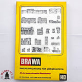 ♻️ 2da mano -  BRAWA 0703 Mobiliario interior de cobertizo locomotoras H0 escala 1:87 E12