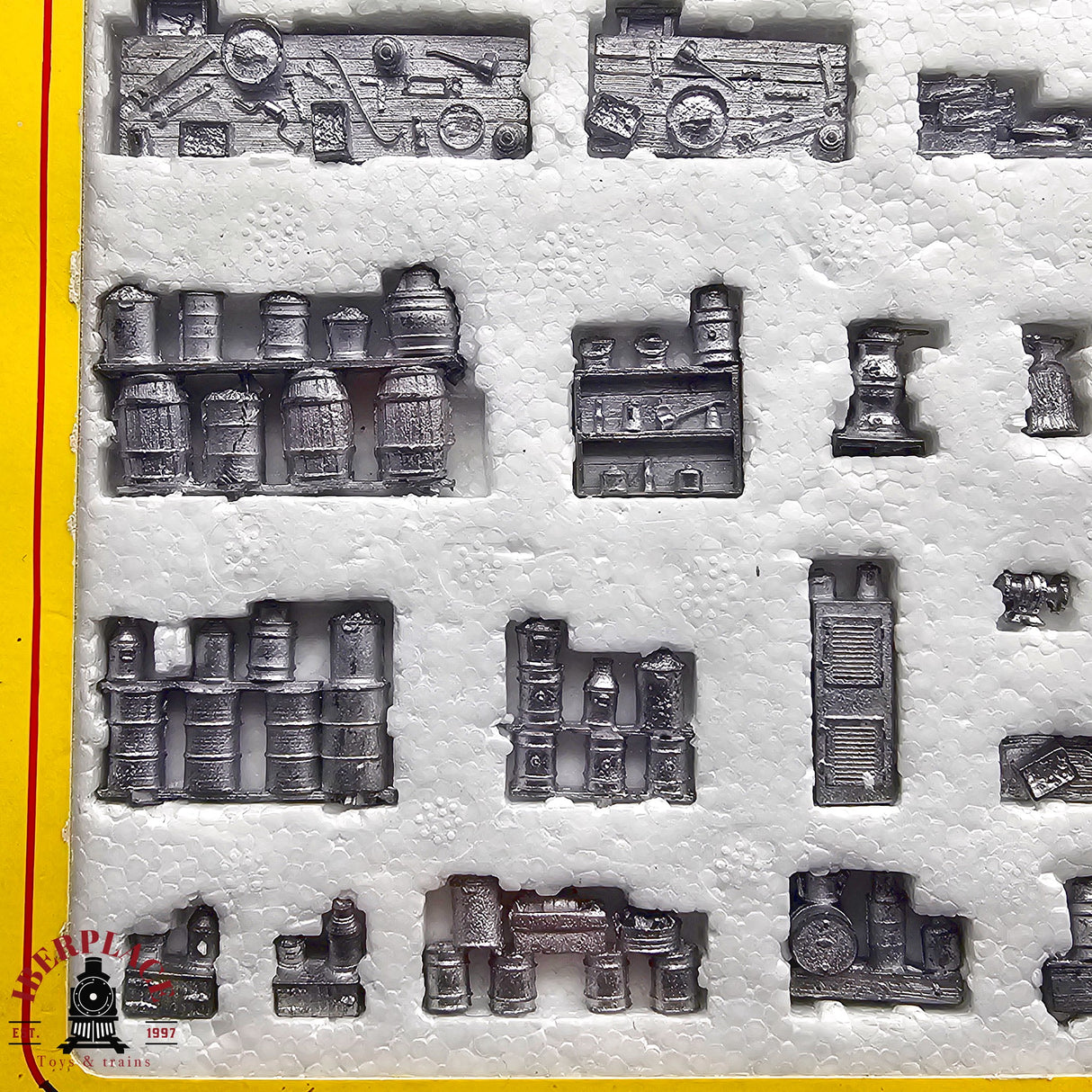 ♻️ 2da mano -  BRAWA 0703 Mobiliario interior de cobertizo locomotoras H0 escala 1:87 E12