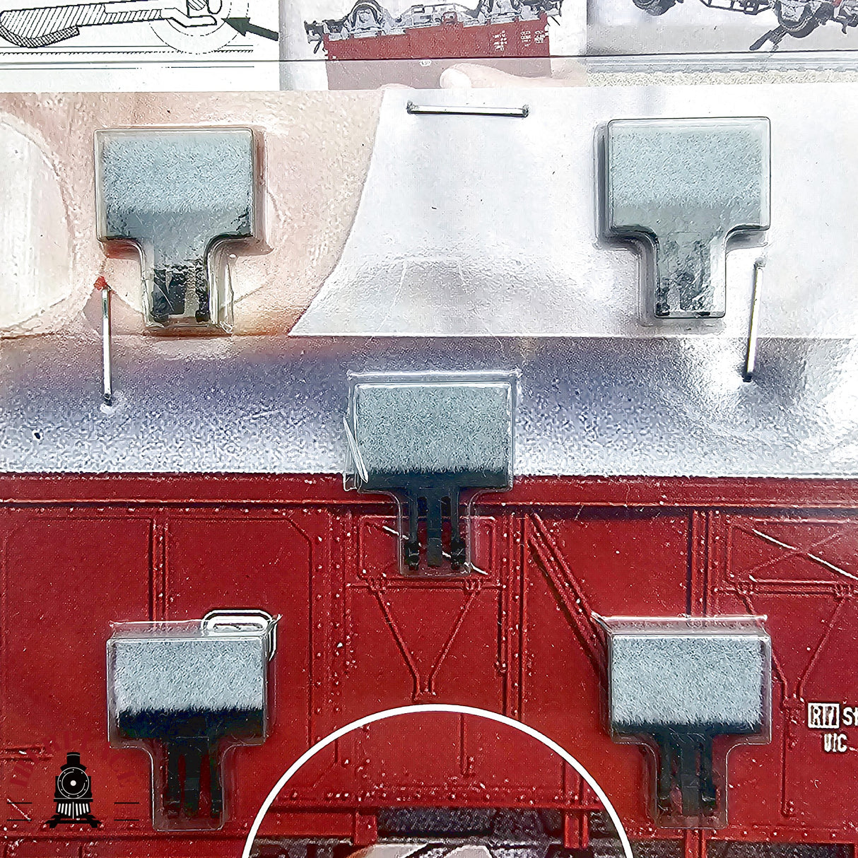 ♻️ 2da mano -  Noch 60158 enanos limpiavías para vagones N escala 1:160 E12