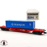 ♻️ 2da mano - Fleischmann 8344K vagón contenedor Cargo DB Hanjin N escala 1:160 E13