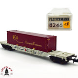 ♻️ 2da mano - Fleischmann 8246K vagón contenedor Kombiwaggon European Containers N escala 1:160 E13