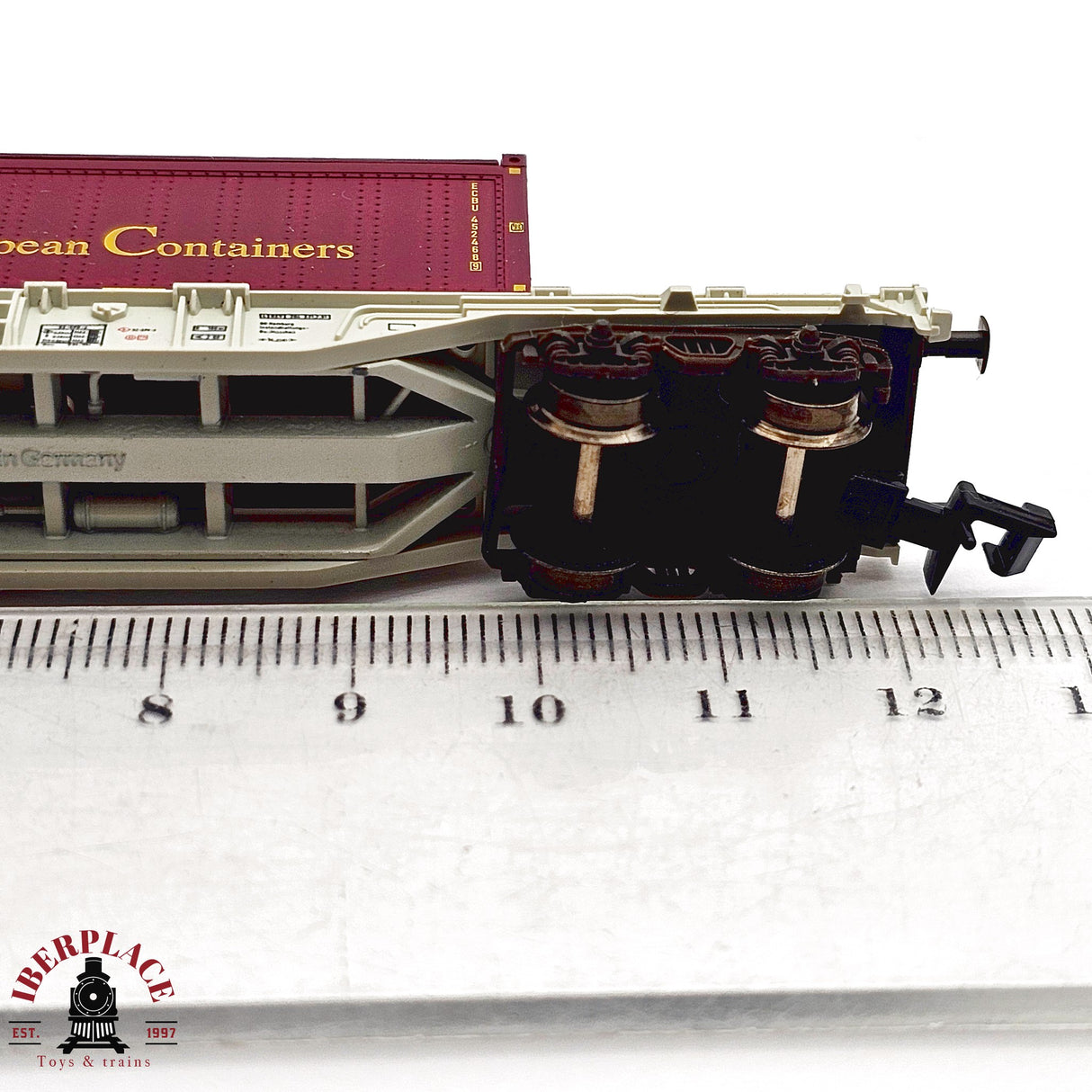 ♻️ 2da mano - Fleischmann 8246K vagón contenedor Kombiwaggon European Containers N escala 1:160 E13