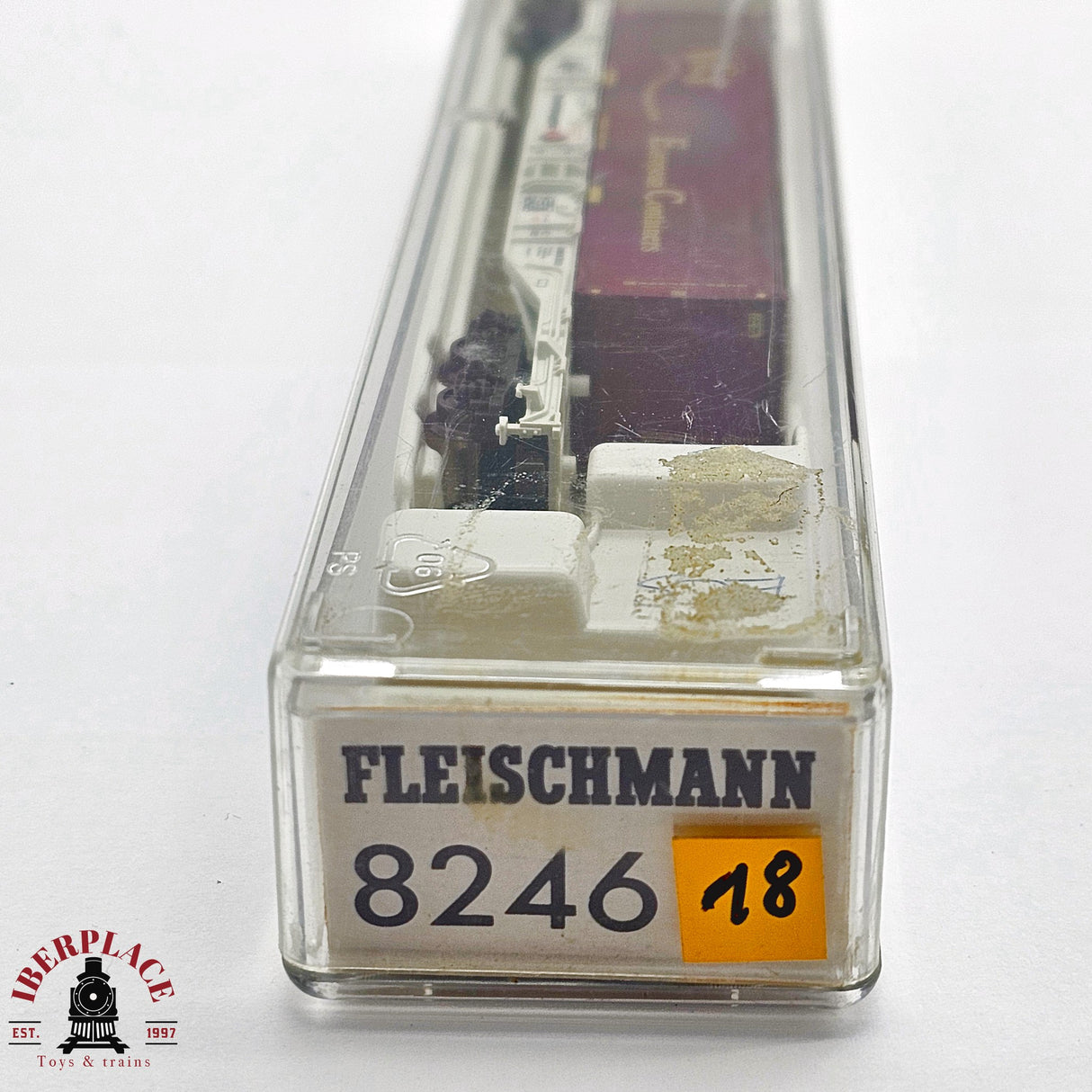 ♻️ 2da mano - Fleischmann 8246K vagón contenedor Kombiwaggon European Containers N escala 1:160 E13