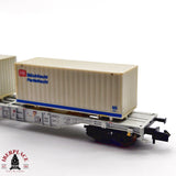 ♻️ 2da mano - Minitrix 13823K vagón contenedores Stückfracht Partiefracht DB N escala 1:160 E13