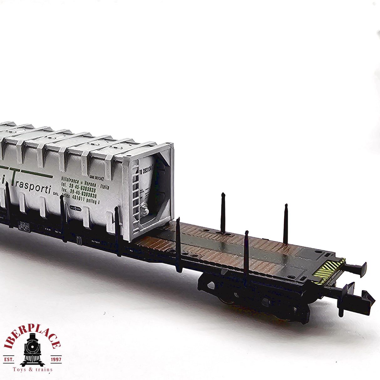 ♻️ 2da mano - Arnold 4765 vagón telero Pellegrini Transporti N escala 1:160 E13x