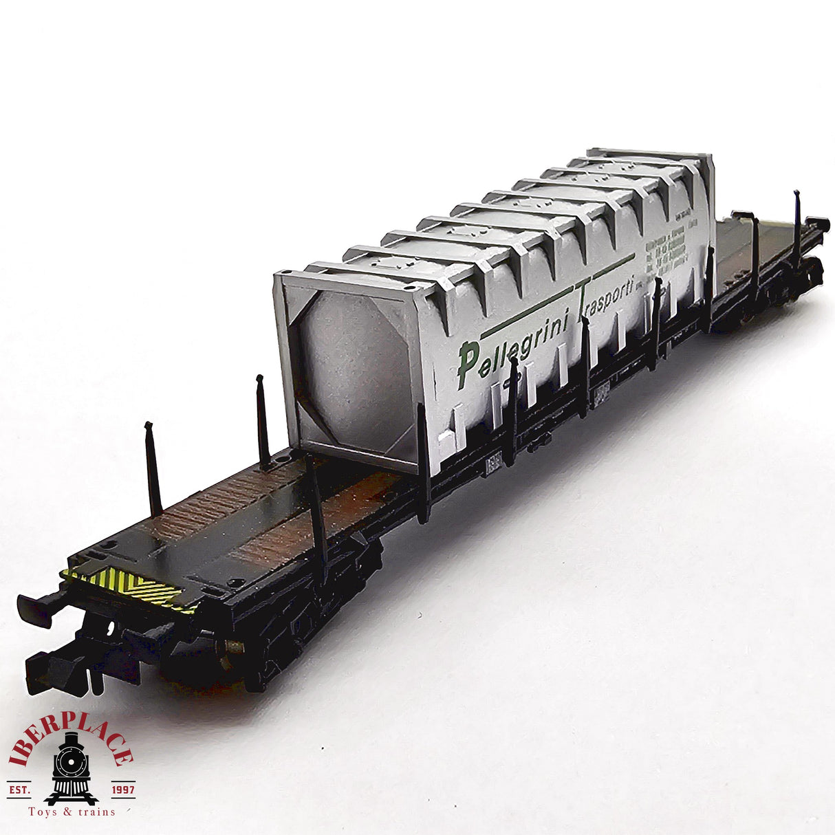 ♻️ 2da mano - Arnold 4765 vagón telero Pellegrini Transporti N escala 1:160 E13x
