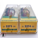 ♻️ 2da mano - Minitrix 2x vagones cisterna Esso Mixture N escala 1:160 E13x