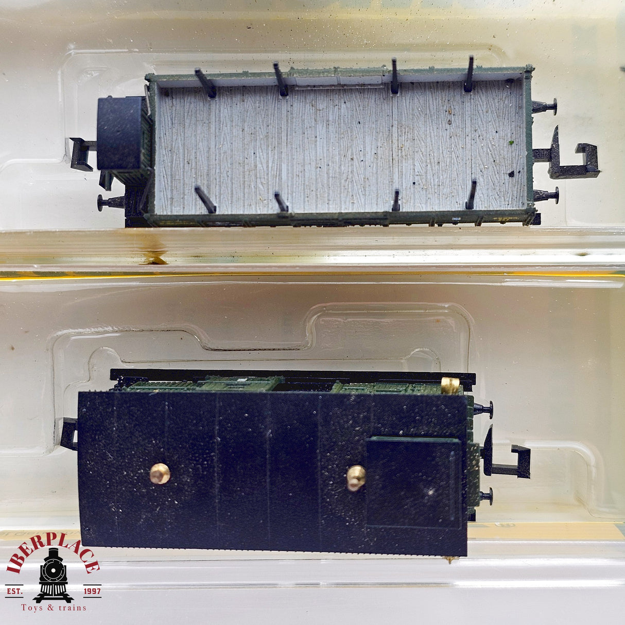 ♻️ 2da mano - Minitrix 5x vagones plataforma telero K.Bay.Sts.B N escala 1:160 E13