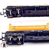 ♻️ 2da mano - Minitrix 13831 vagones telero con contenedores DWE DB N escala 1:160 E13