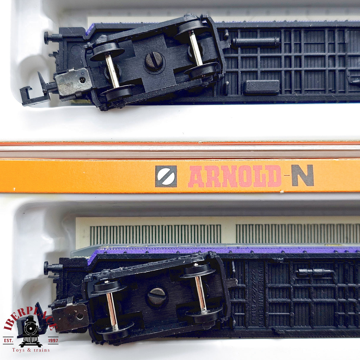 ♻️ 2da mano - Arnold 3x vagones pasajeros Rheingold Mitropa DRG N escala 1:160 E13