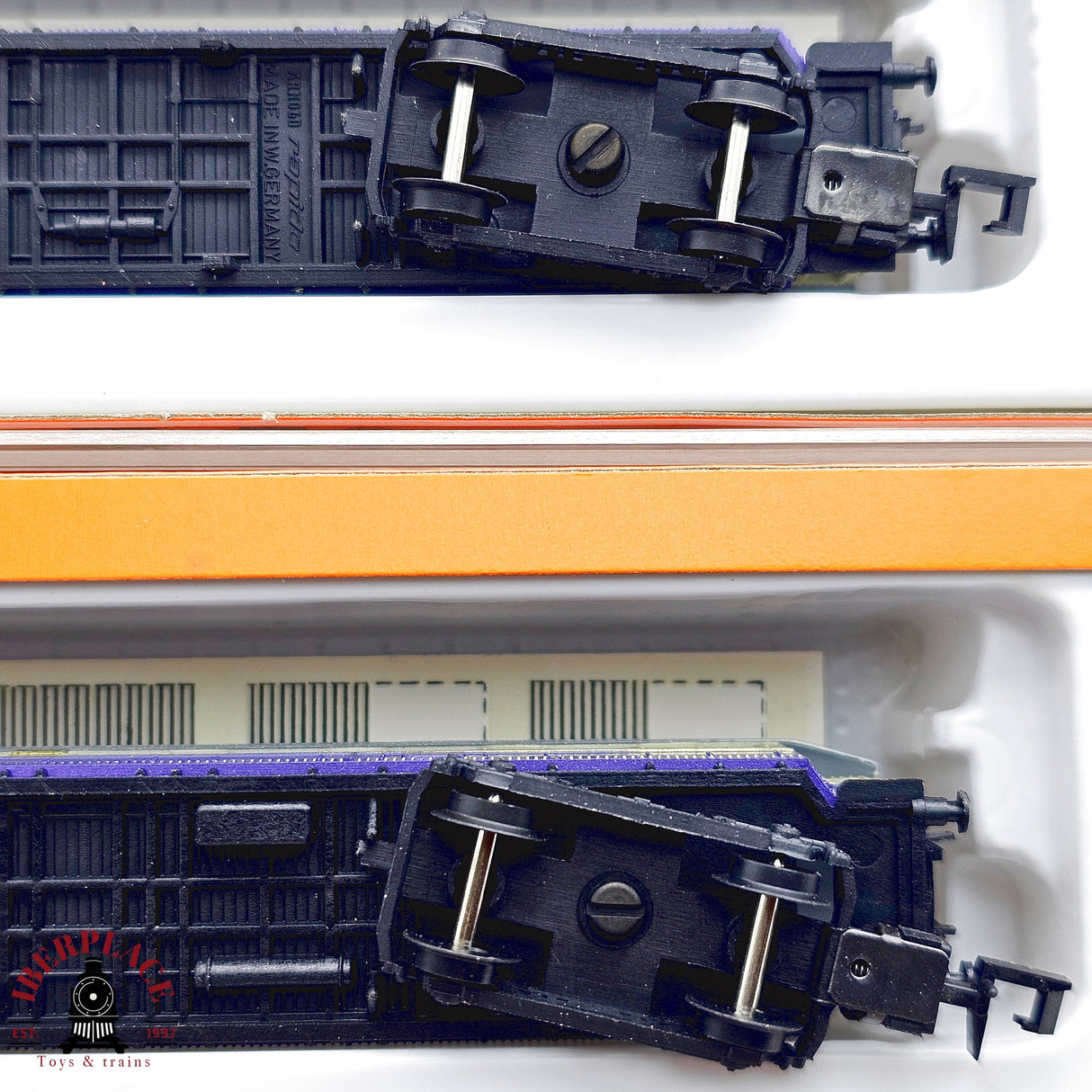 ♻️ 2da mano - Arnold 3x vagones pasajeros Rheingold Mitropa DRG N escala 1:160 E13