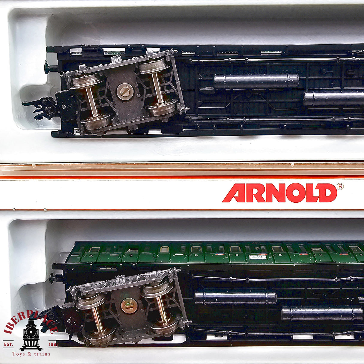 ♻️ 2da mano - Arnold 3x vagones pasajeros DRG clase 3 N escala 1:160 E13