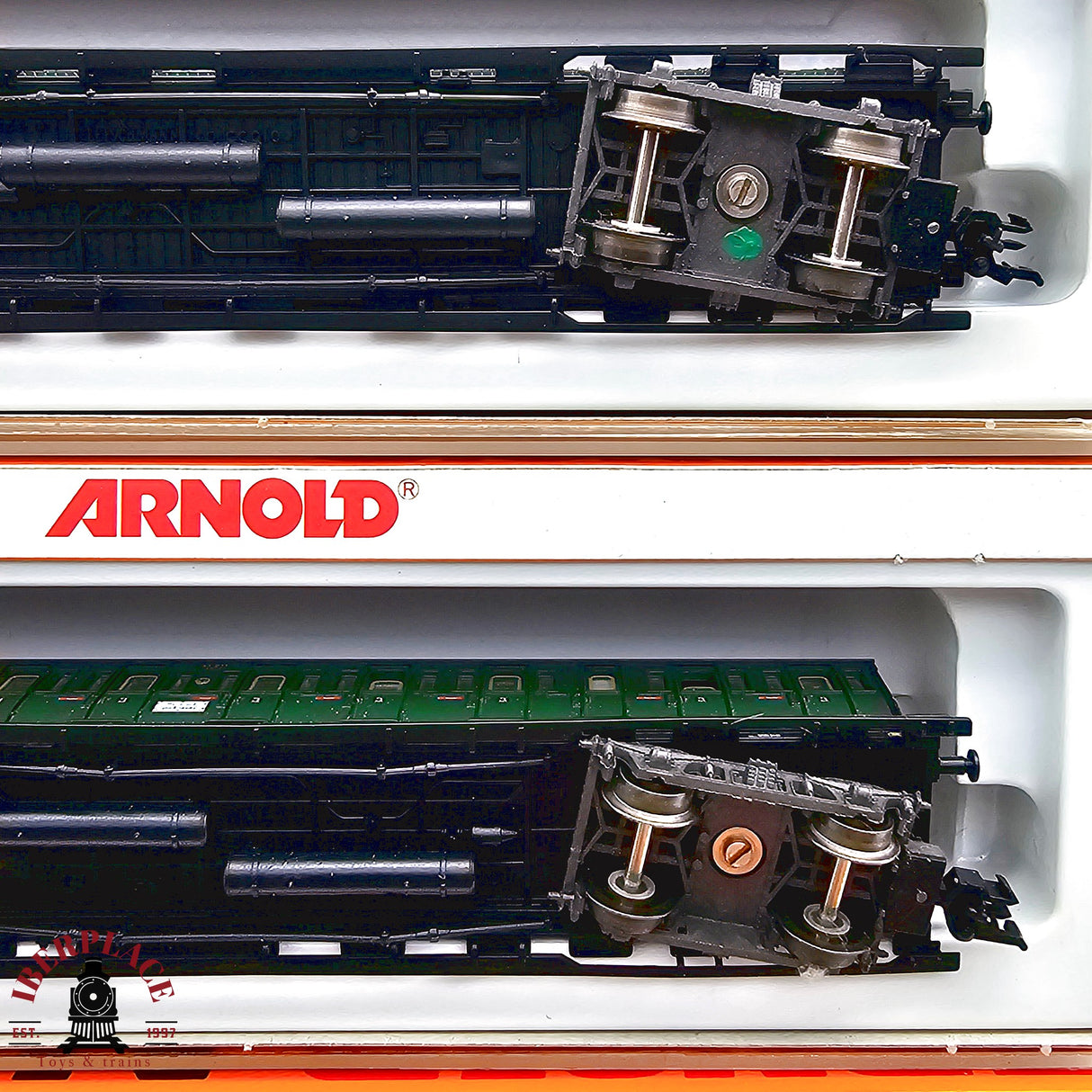 ♻️ 2da mano - Arnold 3x vagones pasajeros DRG clase 3 N escala 1:160 E13