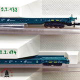 ♻️ 2da mano - Fleischmann 3x 827003 vagones plataforma FS Trenitalia N escala 1:160 E13