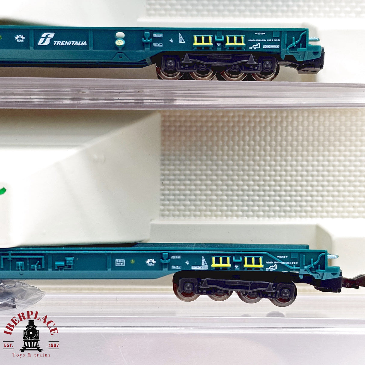 ♻️ 2da mano - Fleischmann 3x 827003 vagones plataforma FS Trenitalia N escala 1:160 E13