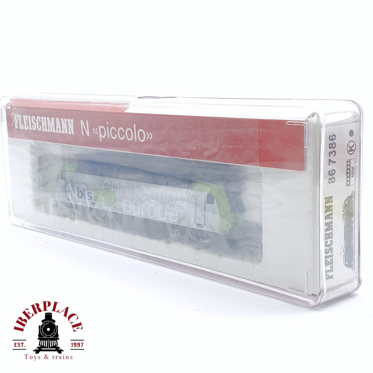 ♻️ 2da mano -  Fleischmann 86 7386K Locomotora eléctrica Cargo BLS 485 011-1 N escala 1:160