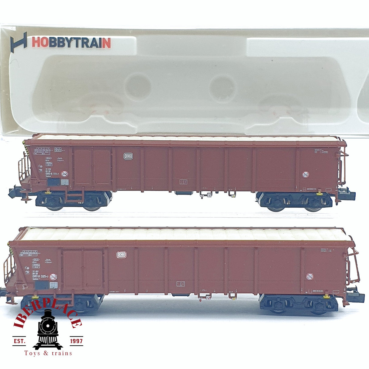 ♻️ 2da mano - Hobby Train H23414 vagones mercancias Tamns 893 DB Época IV N escala 1:160