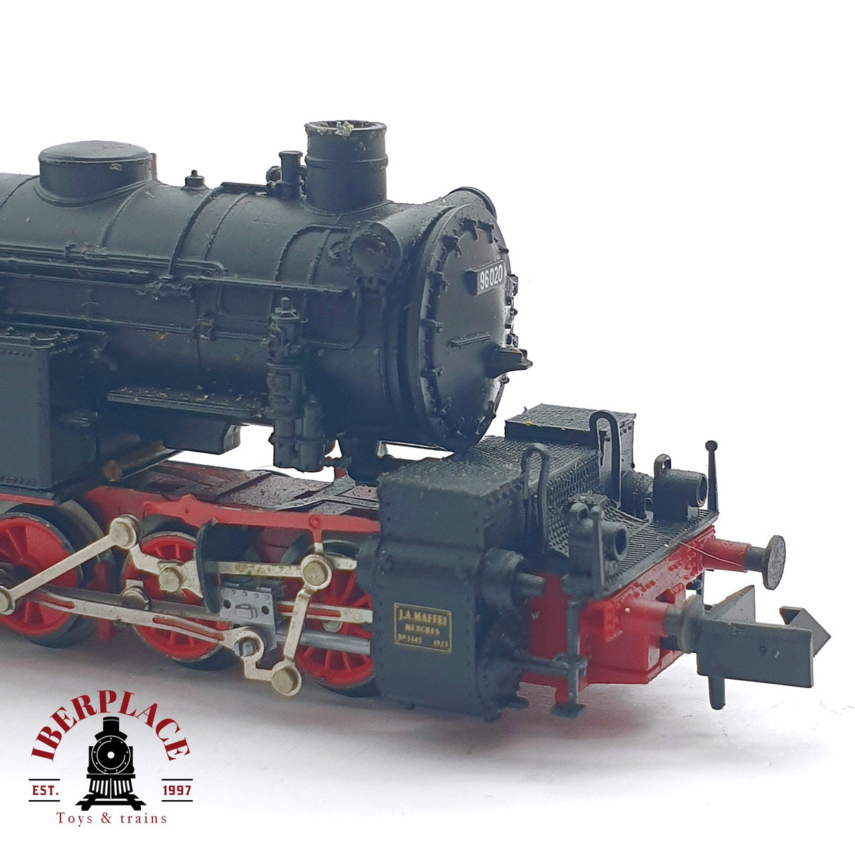 ♻️ 2da mano -  Arnold 2264 Locomotora de vapor DR 96 020 Negra N escala 1:160