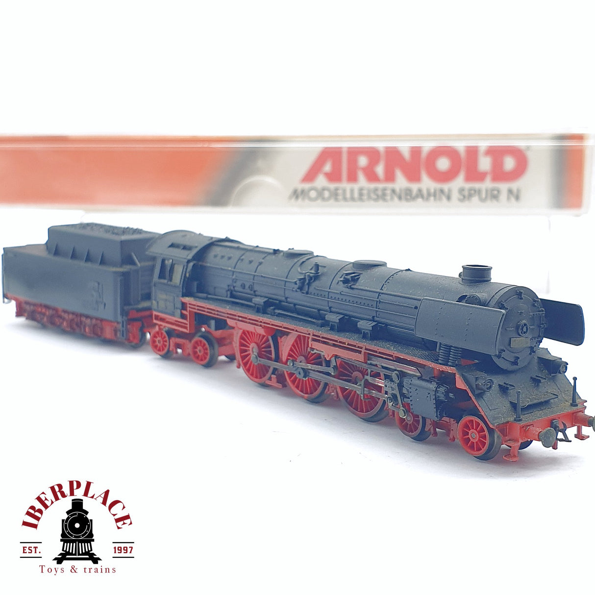 ♻️ 2da mano -  Arnold 2215 Locomotora de vapor Negra N escala 1:160