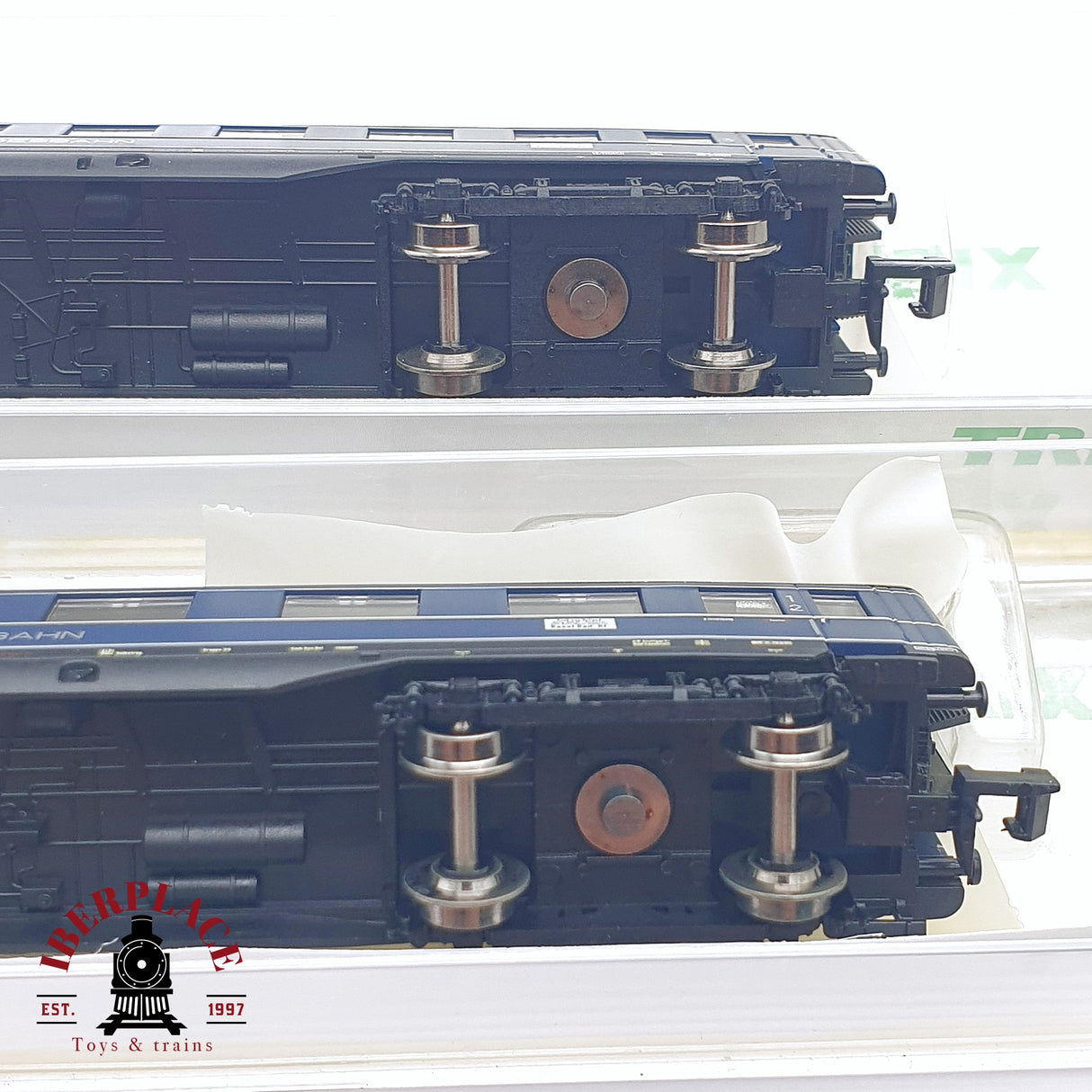 ♻️ 2da mano - 4x Minitrix 15739 vagones pasajero equipajes Rheingold 1952 Ep 3 N escala 1:160