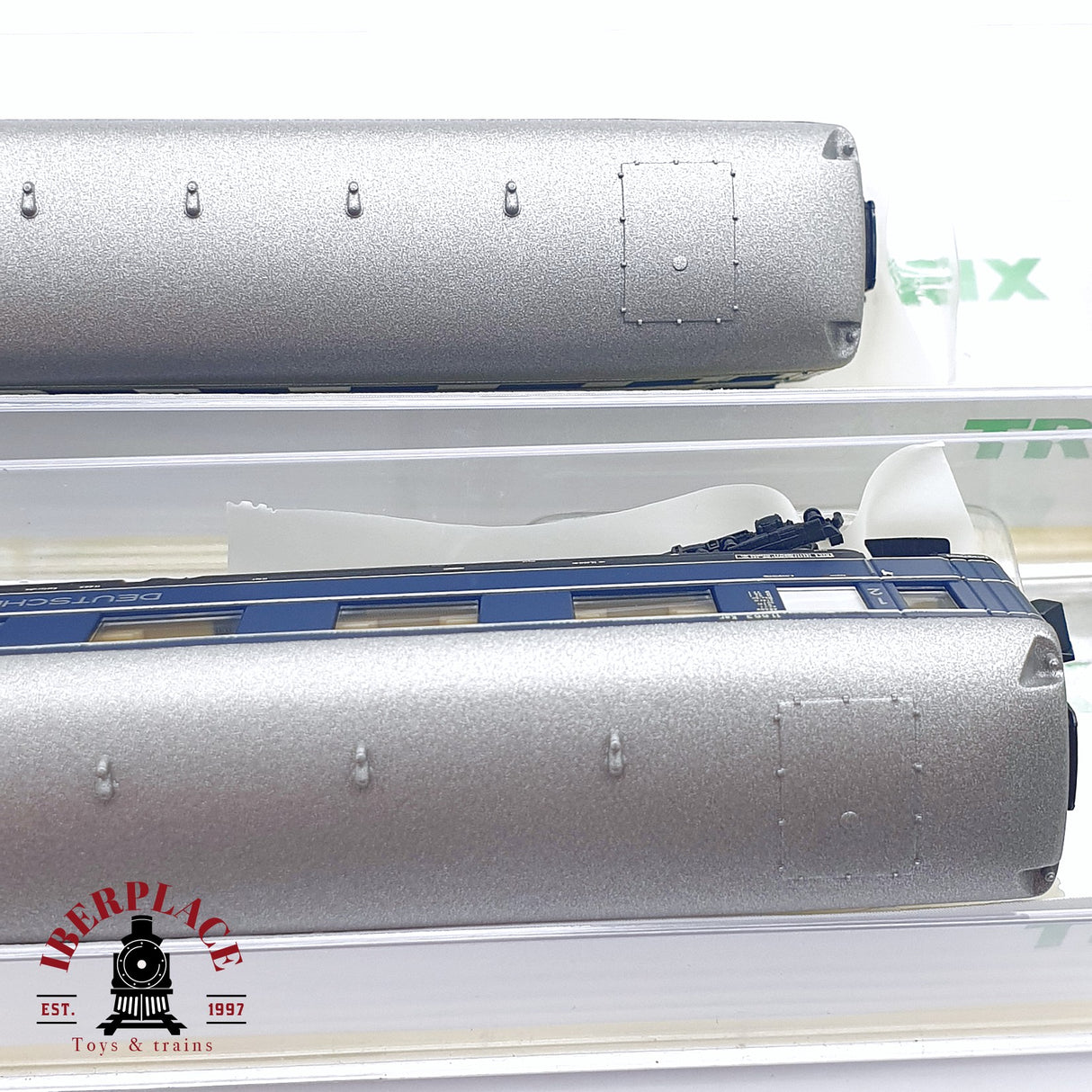 ♻️ 2da mano - 4x Minitrix 15739 vagones pasajero equipajes Rheingold 1952 Ep 3 N escala 1:160