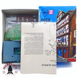 ♻️ 2da mano -  3x Kibri Plataforma de estación, edificios adosados con entramado de madera Z escala 1:220