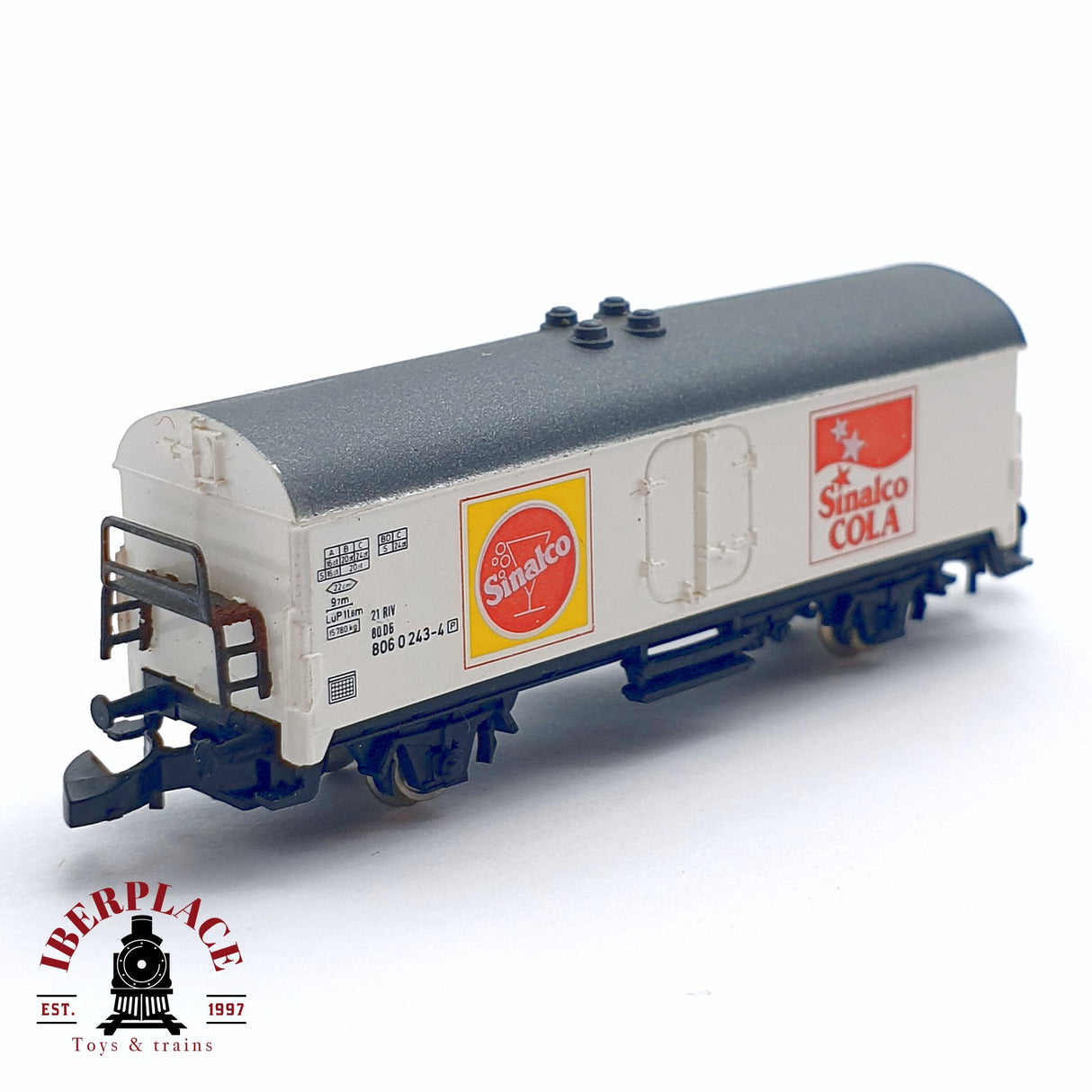 ♻️ 2da mano - Märklin vagón sinalco Cola DB 806 0 243-4 Z escala 1:220