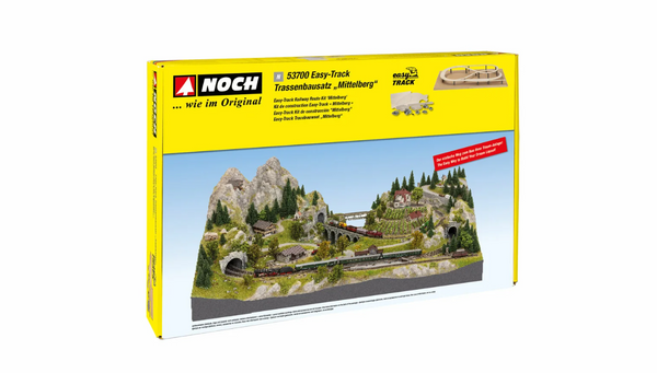 Noch 53700 Kit de ruta ferroviaria Easy-Track "Mittelberg" N escala 1:160