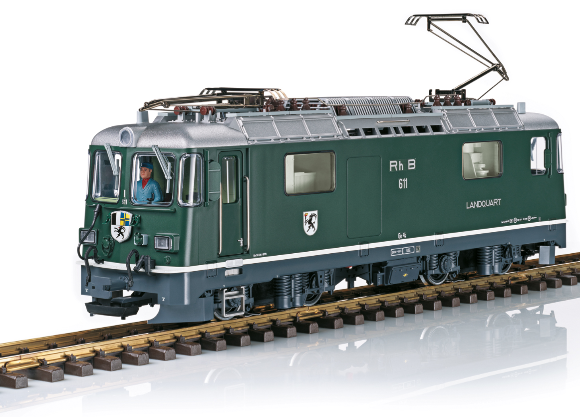 L.G.B 28447 Digital Locomotora eléctrica RhB número 611 (clase Ge 4/4 II), época VI escala G