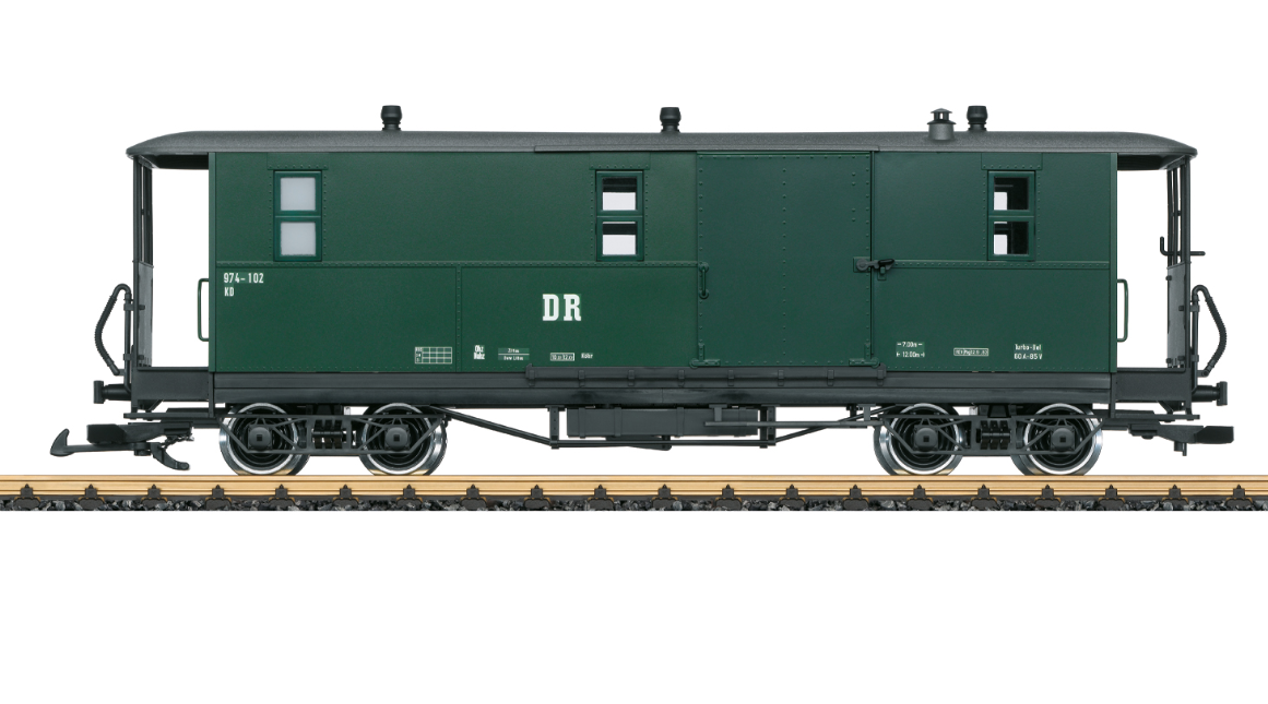L.G.B 30326 Vagón de equipajes DR tipo KD4 escala G