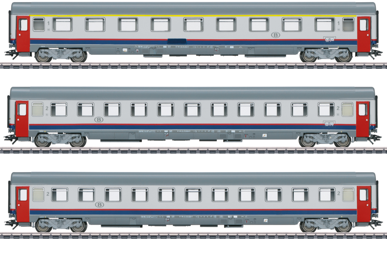 Märklin 43523 Set de coches de viajeros del tren expreso "EC 90 Vauban H0 escala 1:87 ho 00