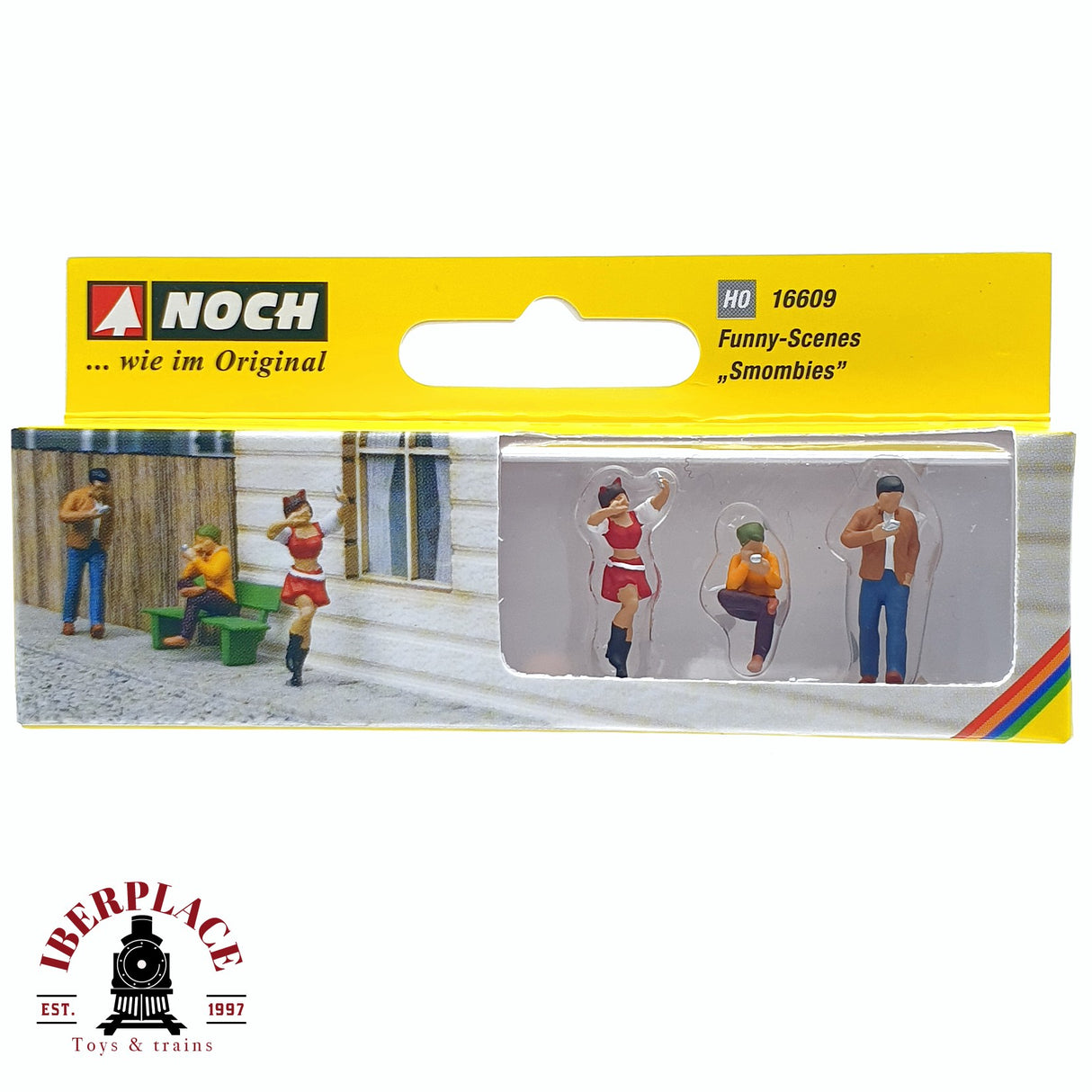 🆕 Noch 16609 - Figuras "Smombies" (Zombis de Smartphone) - Escala H0 1:87