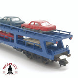 ♻️ 2da mano - Fleischmann 8291K vagón transporte de coches de dos pisos DB N escala 1:160