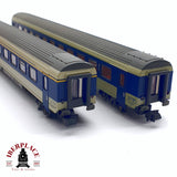 ♻️ 2da mano - Roco 2x 24277/78 vagones pasajero BLS Lötschbergbahn N escala 1:160