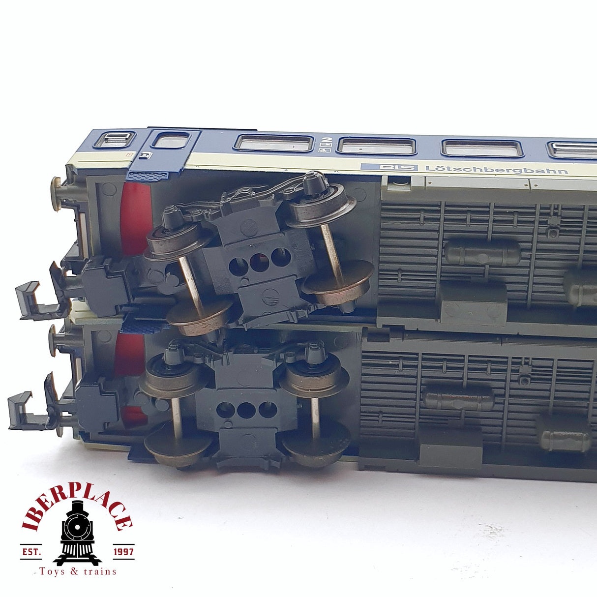 ♻️ 2da mano - Roco 2x 24277/78 vagones pasajero BLS Lötschbergbahn N escala 1:160