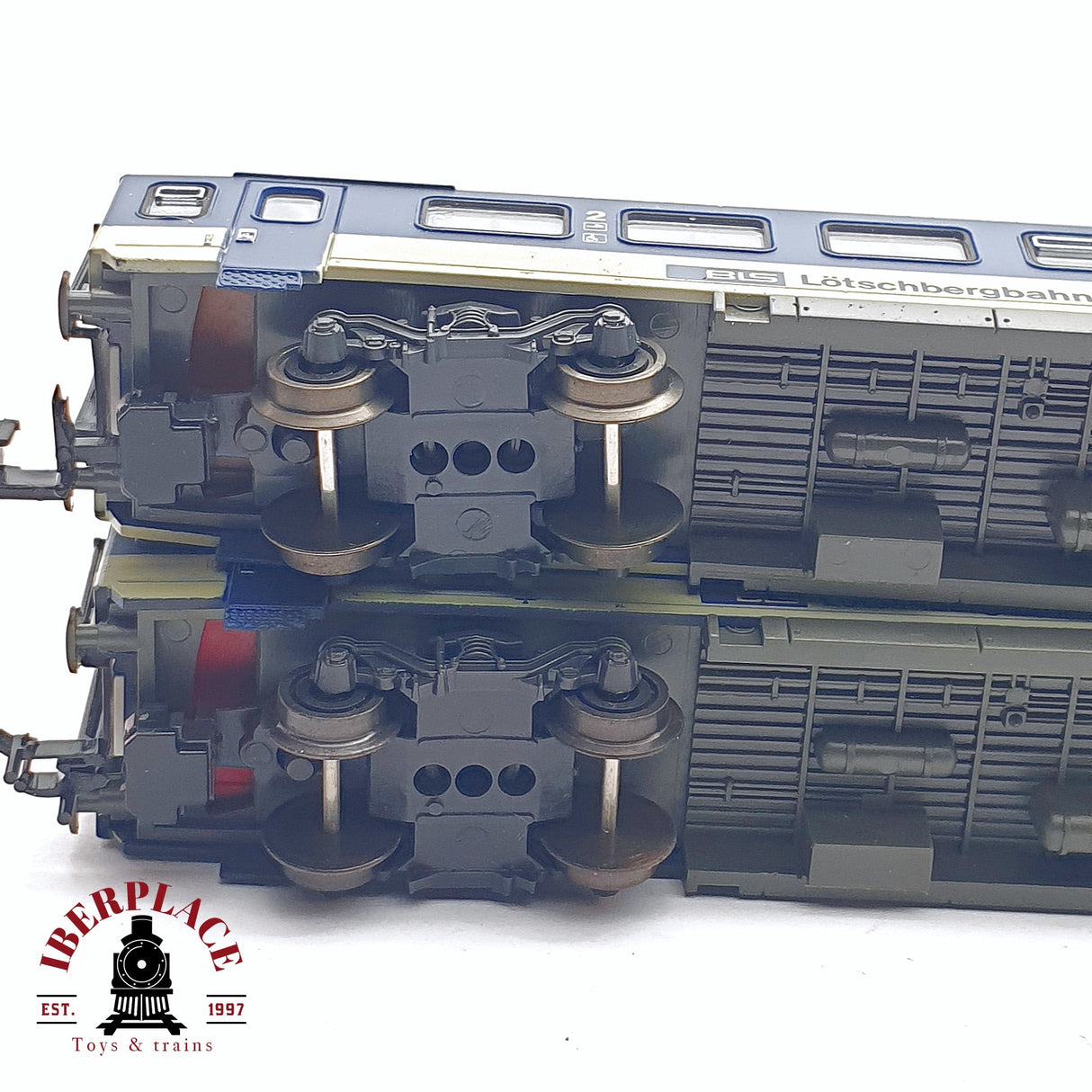 ♻️ 2da mano - Roco 2x 24277/78 vagones pasajero BLS Lötschbergbahn N escala 1:160