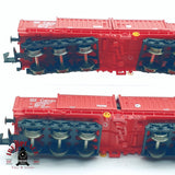 ♻️ 2da mano - Fleischmann 2x 8386K vagones cerrados Cargo DB N escala 1:160