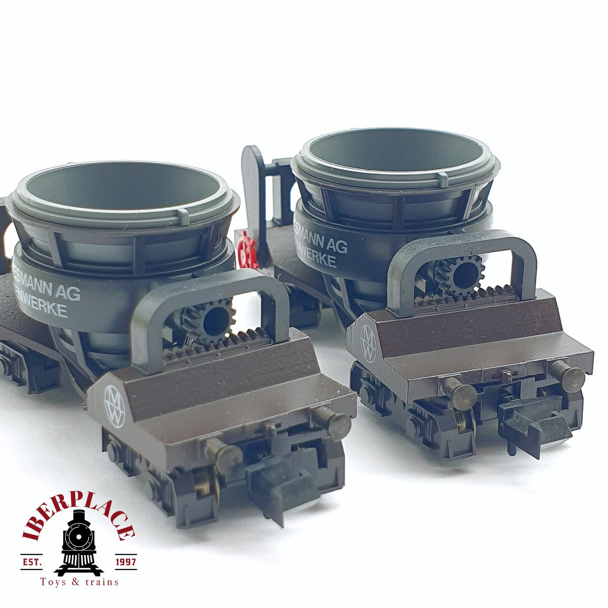 ♻️ 2da mano - Minitrix 13827 vagones escoria Mannesmann AG Hüttenwerke N escala 1:160